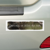 Boswaas; Aanpasbaar Bumpersticker (Op auto)