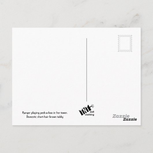 Boswachter de Kat Briefkaart (Achterkant)