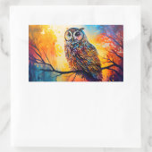 Boswachters, boswachters, uil rechthoekige sticker (Tas)