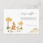 Boswallaby Baby Shower Luier Raffle Kaart  (Voorkant)
