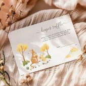 Boswallaby Baby Shower Luier Raffle Kaart 