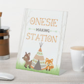 Boswandelaar Onesi- Maakstation Voetstuk Bord Reclamebord Met Voetstuk (Insitu)