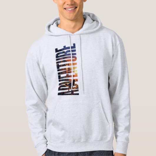 Boswandelende Hond Avontuur Hoodie (Voorkant)