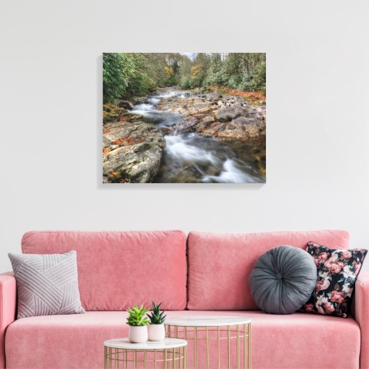 Boswaterval Canvas Afdruk (Insitu (Woonkamer))