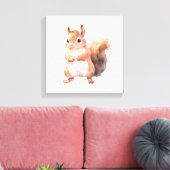 bosweefsel canvas afdruk (Insitu (Woonkamer))