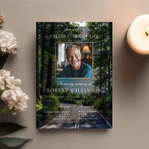 Bosweg viering van het leven Begrafenis Foto