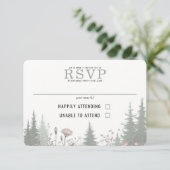 Boswei Huwelijk RSVP Kaartje (Staand voorkant)