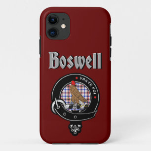 Boswell Clan Badge & Tartan Hoesje