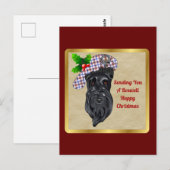 Boswell Clan Badge & Tartan KerstBriefkaart Briefkaart (Voorkant / Achterkant)