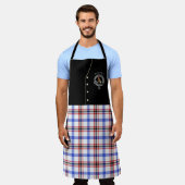 Boswell Clan Badge & Tartan Kilt Schort (Gedragen)