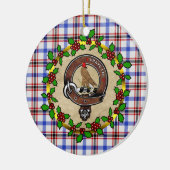 Boswell Clan Badge & Tartan Persoonlijke mas Keramisch Ornament (Links)