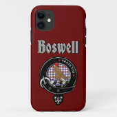 Boswell Clan Badge & Tartan Phone Case (Achterkant)