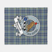 Boswell Clan Badge Tartan Pset Fleece Deken (Voorkant (Horizontaal))
