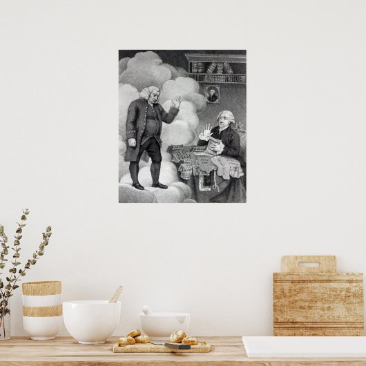 Boswell en de Ghost van Samuel Johnson Poster (Keuken)