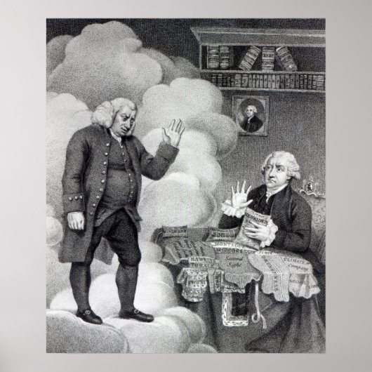 Boswell en de Ghost van Samuel Johnson Poster (Voorkant)