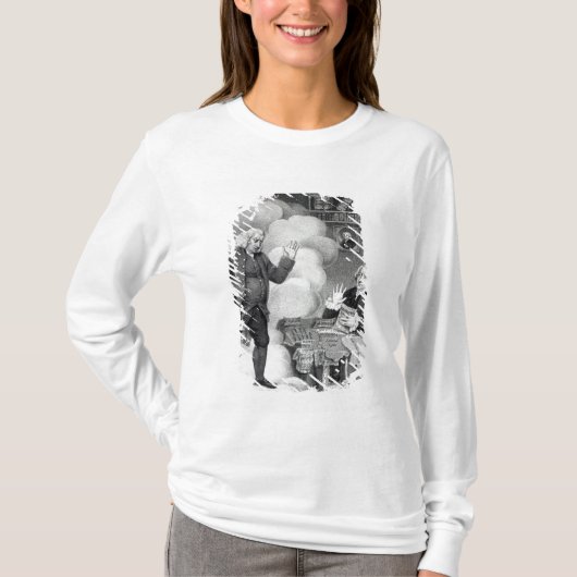 Boswell en de Ghost van Samuel Johnson T-shirt (Voorkant)