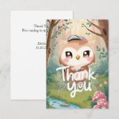 boswens uil bedankkaart (Voorkant / Achterkant)