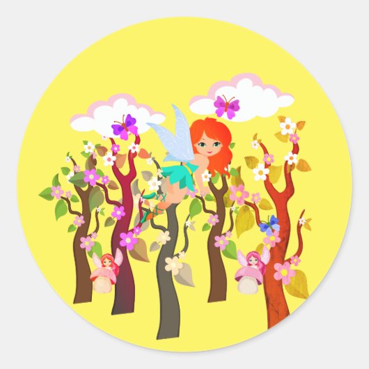 boswezens eetbare kikkerronden ronde sticker (Voorkant)