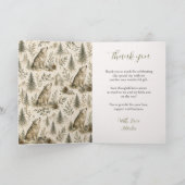 Boswolf Baby Shower Bedankkaart (Binnen)