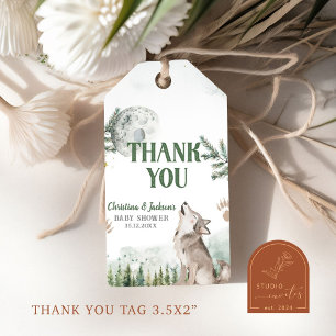 Boswolf baby shower cadeau labels cadeaulabel