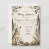 Boswolf Baby Shower Kaart (Voorkant)