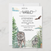 Boswolf Bos Wilde Jarige Kaart (Voorkant)