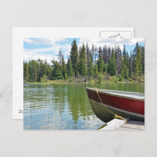 Bot aan boord van het briefkaart (Voorkant / Achterkant)