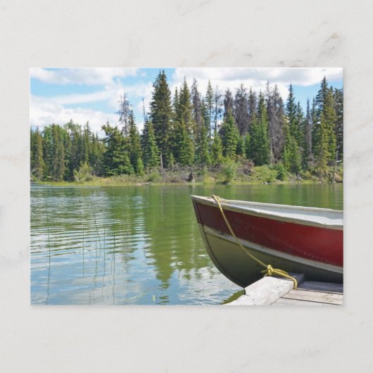 Bot aan boord van het briefkaart (Voorkant)