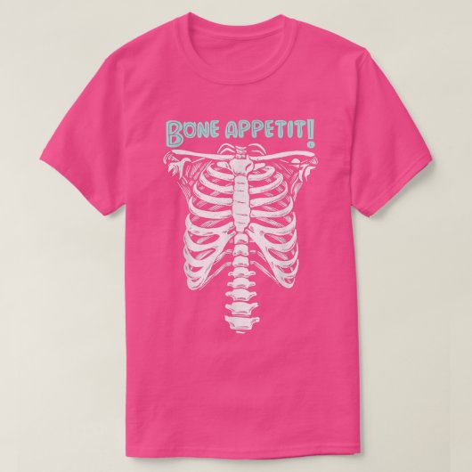 Bot Appetit, Halloween Skeleton 668 T-shirt (Design voorkant)