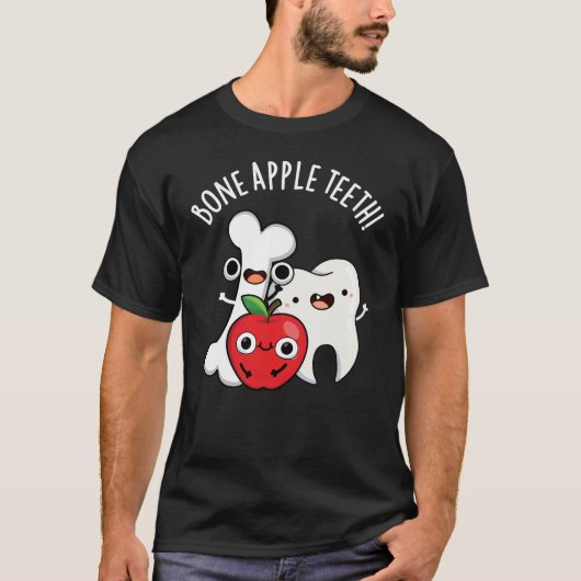 Bot Apple Tanden Grappig Bona Appetit Grappenmaker T-shirt (Voorkant)