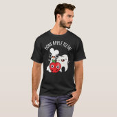 Bot Apple Tanden Grappig Bona Appetit Grappenmaker T-shirt (Voorkant volledig)