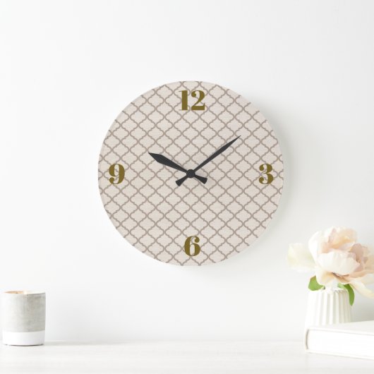 Bot/Beige Marokkaans Traliewerk  Grote Klok (Huis)