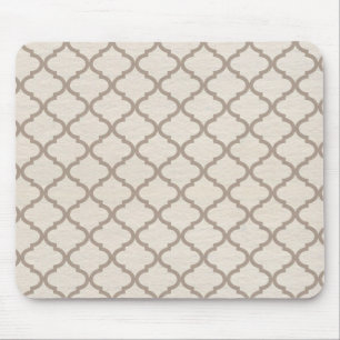 Bot/Beige Marokkaans Traliewerk Muismat