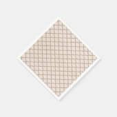 Bot/Beige Marokkaans Traliewerk Servet (Hoek)