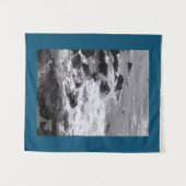 Bot bij de strand wandkleed (Voorkant (horizontaal))