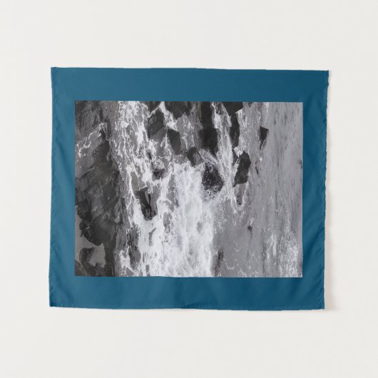 Bot bij de strand wandkleed (Voorkant (horizontaal))