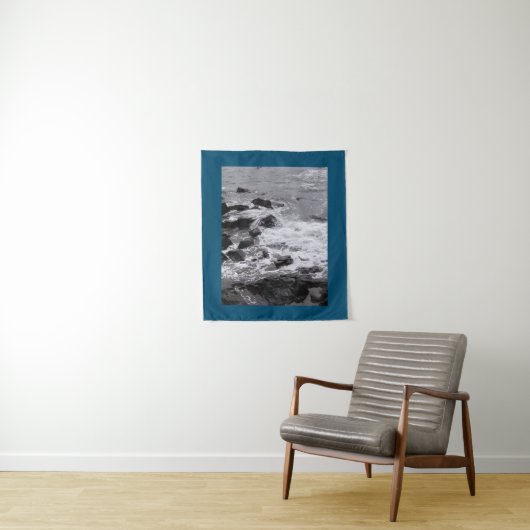 Bot bij de strand wandkleed (In situ)