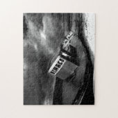 Bot bij Rest op een strand. Legpuzzel (Verticaal)