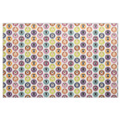 Bot! Cirkelafdrukken (Fawn & Black Pugs) Stof (Fat Quarter)