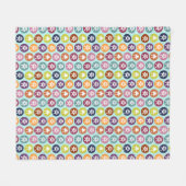 Bot! Cirkelafdrukken in heldere kleuren (middelgro Fleece Deken (Voorkant (Horizontaal))