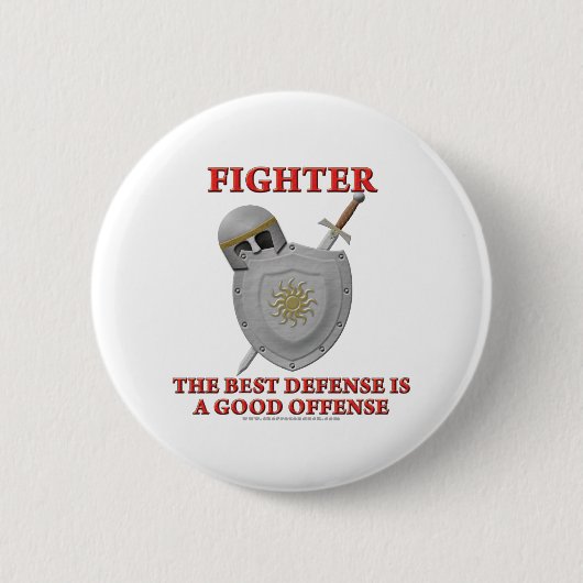 Bot: De beste verdediging Ronde Button 5,7 Cm (Voorkant)