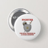 Bot: De beste verdediging Ronde Button 5,7 Cm (Voorkant /achterkant)