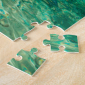 Bot drijven in helder water Kroatië Jigzaag Puzzle Legpuzzel (Zijkant)