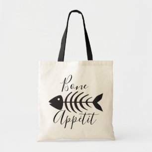 Bot eetlust vis Botskelet Tote Bag
