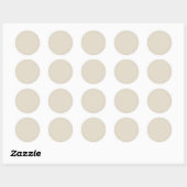 Bot (effen kleur) ronde sticker (Vel)