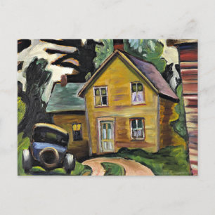 Bot en auto van Prudence Heward; Briefkaart
