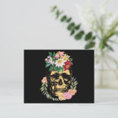 Bot en bloemen briefkaart (Staand voorkant)