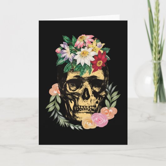 Bot en bloemen kaart (Voorkant)