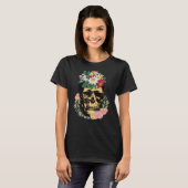 Bot en bloemen t-shirt (Voorkant volledig)
