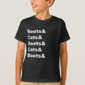 Bot en katten Snijkop T-shirt (Voorkant)
